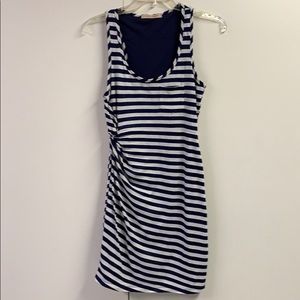 Casual couture knit side twist tank dress
